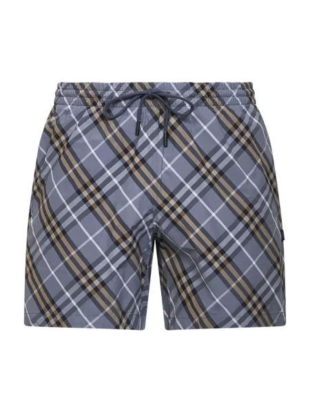 Kąpielówki Burberry w kratę niebieskie