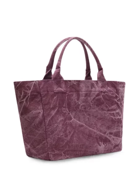 Geantă shopper Ganni cu imagine roz