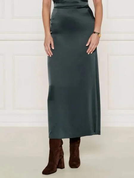 Marc Cain De satin fustă verde