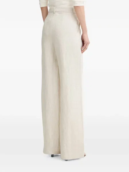 Pantaloni Luisa Spagnoli cu model herringbone