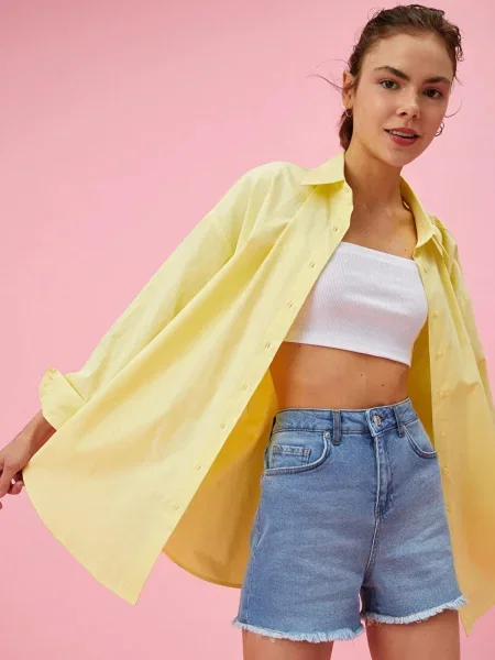 Дънкови шорти Koton синьо