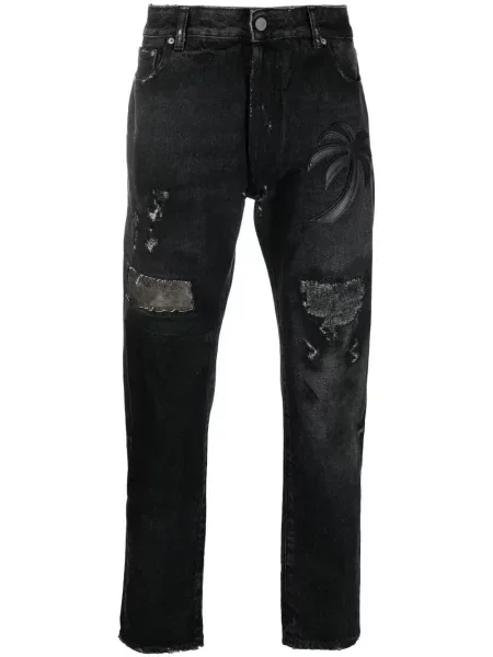 Blugi drepți Palm Angels negru