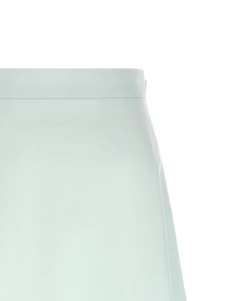 Fustă midi Jil Sander până la genunchi albastru