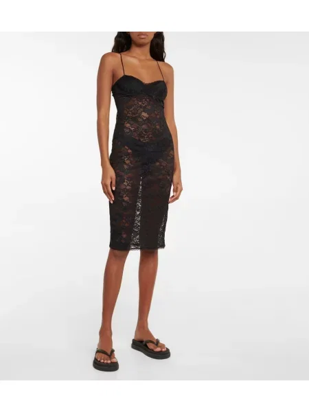Rochie Oseree din dantelă negru