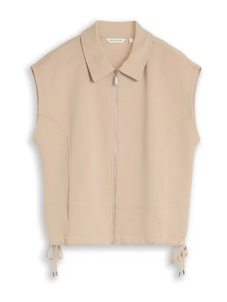 TOM TAILOR Vestă bej