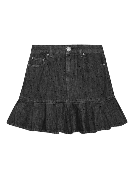 Fusta mini Ganni gri