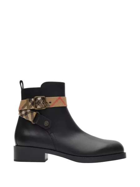 Botine Burberry din piele negru