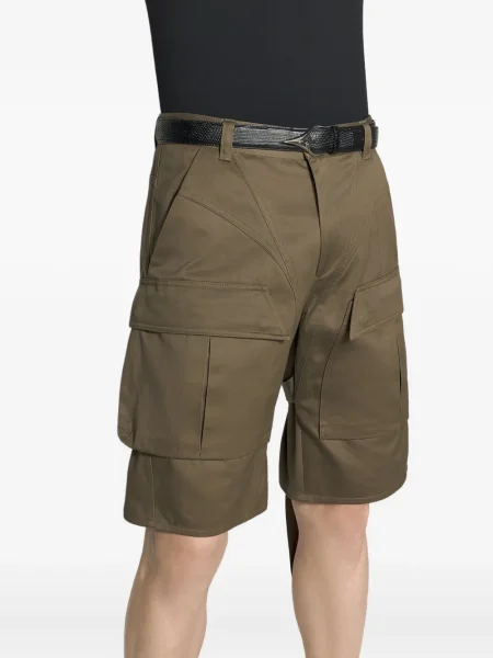Pantaloni scurți cargo Mugler cu cataramă cu bretele