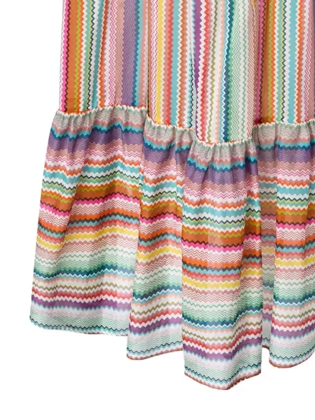 Αμάνικη κοστούμι μάξι φόρεμα Missoni λευκό