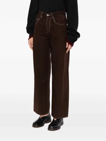 Pantaloni Uma Wang maro