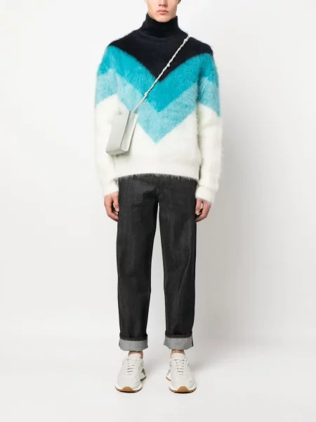 Jeansy straight leg Jil Sander niebieskie