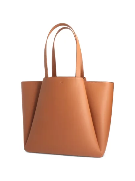 Geantă shopper Kaai din piele maro