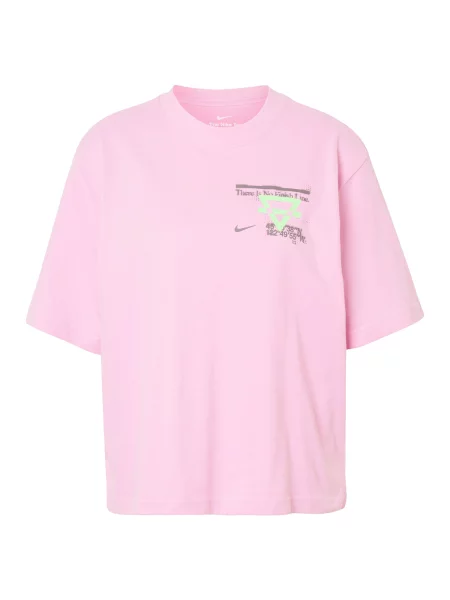 NIKE Tricou funcțional Swift / verde neon / roz gri