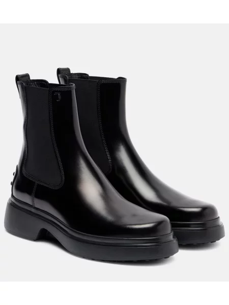 Botine chelsea Tod's din piele negru