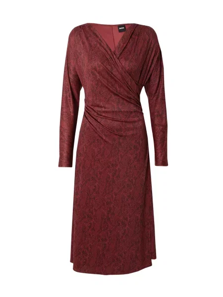 BOSS Rochie Ettita roşu închis negru