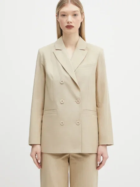 A.P.C. sacou cu două rânduri de pentru femei din veste lucy bej