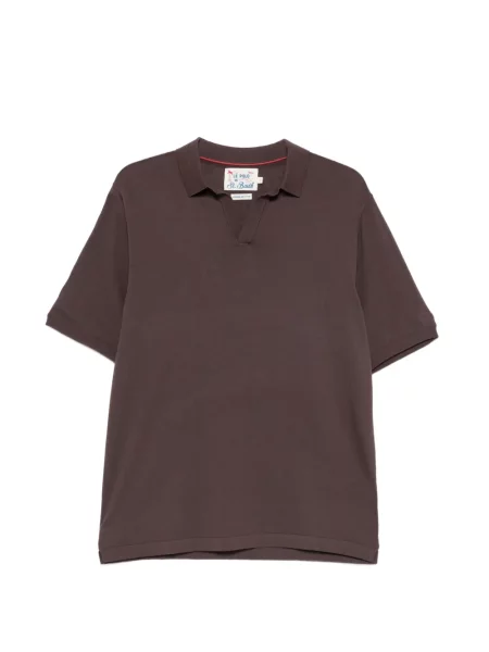 Tricou Mc2 Saint Barth cu broderie maro