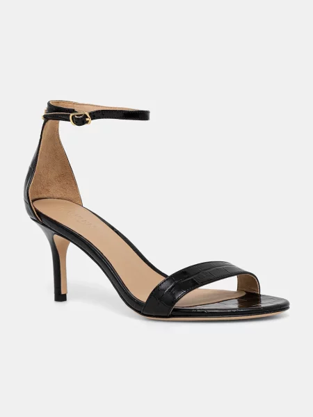 Lauren Ralph Lauren sandale de piele Allie Mid negru