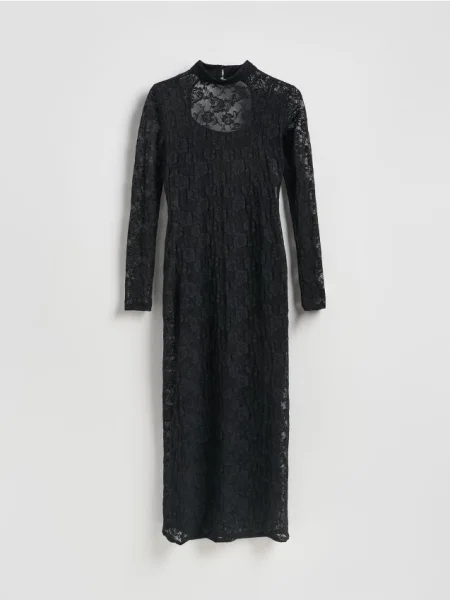 Reserved Rochie de dantelă maxi negru