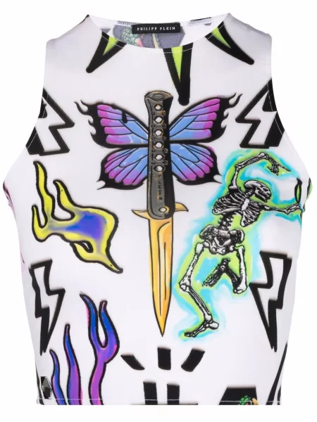 Top Philipp Plein alb