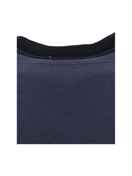 Sweter Emporio Armani wełniany niebieski