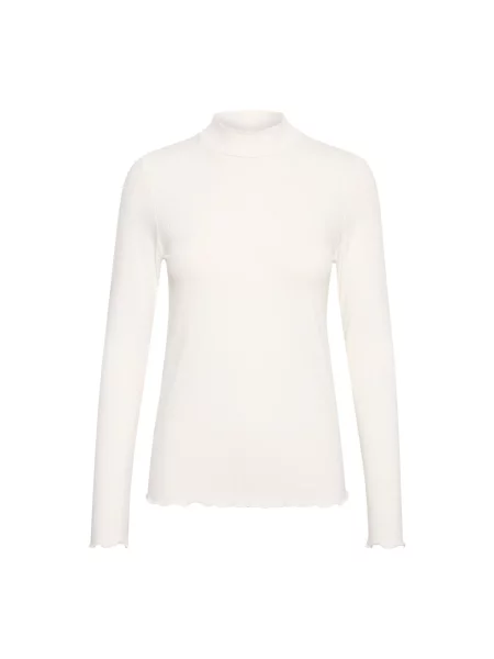 Lniany golf top Kaffe biały