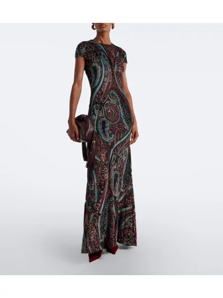 Rochie Etro cu model paisley din jacard