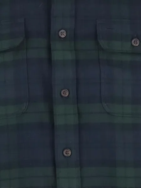 Καρό πουκάμισο Polo Ralph Lauren φανελένιο κλασικό μπλε