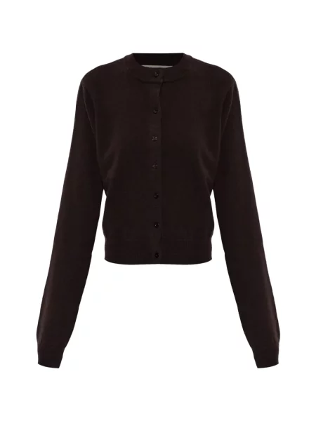 Cardigan Gestuz de lână maro