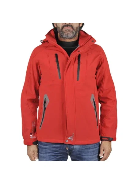 Geacă Peak Mountain softshell roșu