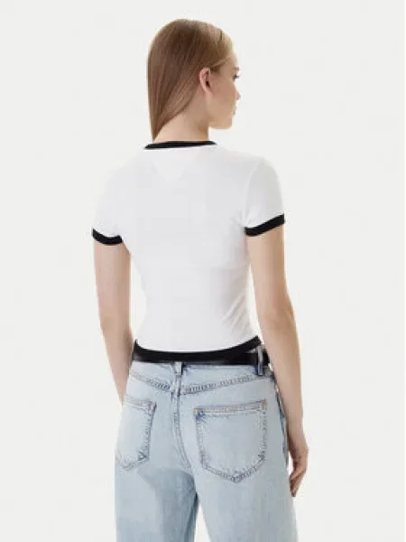 Tričko Tommy Jeans béžová