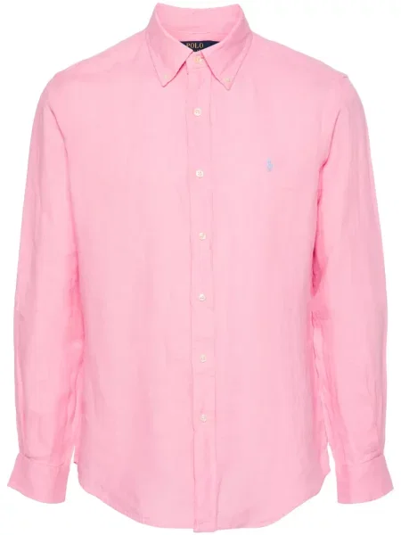 Polo Polo Ralph Lauren cu broderie de in roz