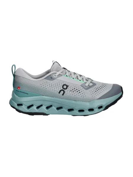 Buty do biegania On Cloudsurfer Trail 2 platinum/tide szare