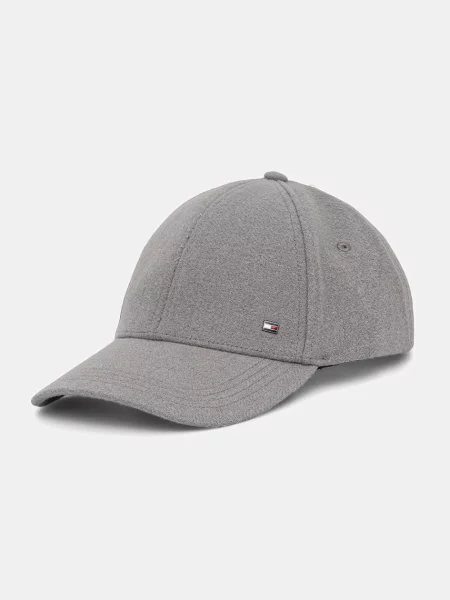 Шапка с козирка Tommy Hilfiger сиво