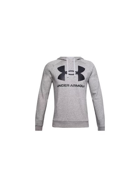 Under Armour Rival Fleece Big Logo Hoodie Mężczyźni Bluzy i bluzy z kapturem Under Armour Size: L szary