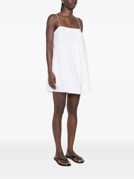 Rochie mini Matteau cu volane alb