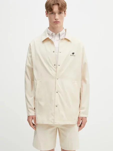 Košulja-jakna New Balance Made In Usa Seasonal Woven za prijelazno razdoblje bež