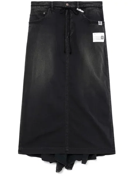 Maksi spódnica jeansowa Maison Mihara Yasuhiro czarna