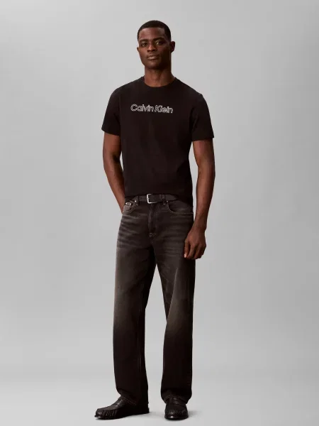 Calvin Klein Tričko čierna biela