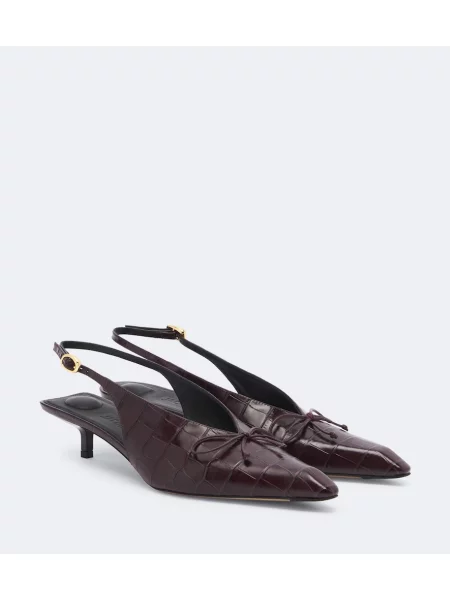 Pantofi cu toc Jacquemus din piele slingback