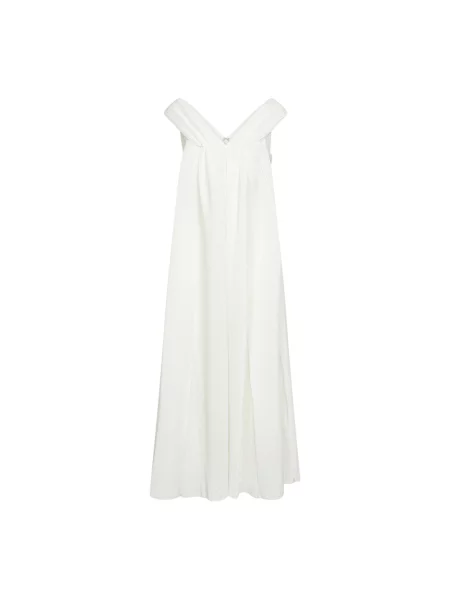 Długa sukienka maxi Co beżowa