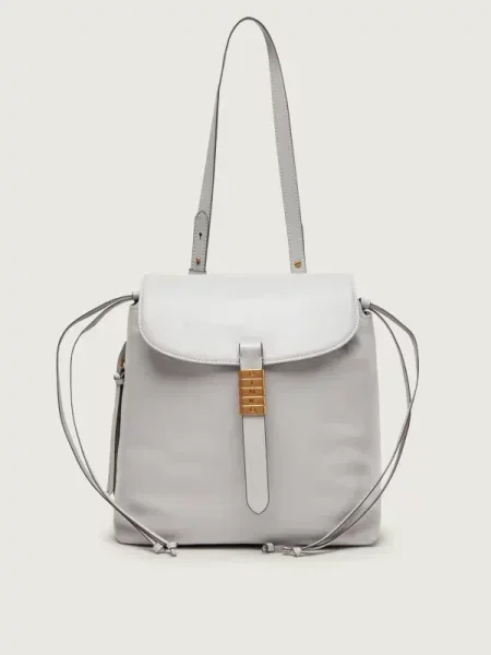 Pinko De piele rucsac/geantă gri