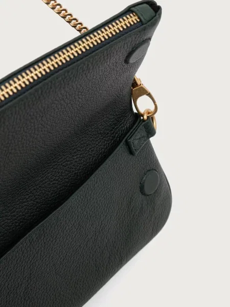Zadig&Voltaire keresztpántos táska női bőr ROCK NANO GRAINED LEATHER zöld