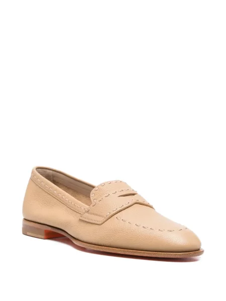 Pantofi loafer Santoni din piele
