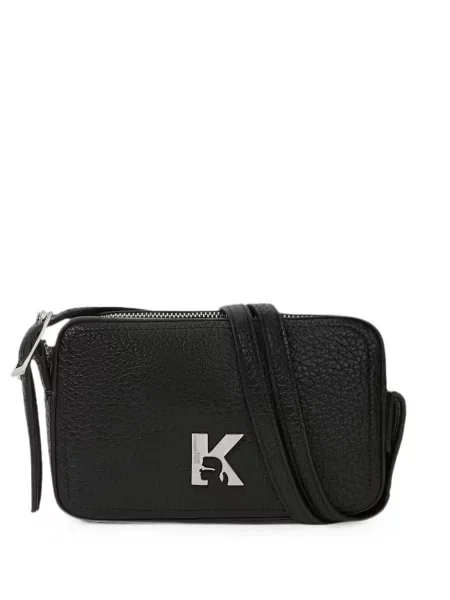 Geantă Karl Lagerfeld Jeans cu autograf negru