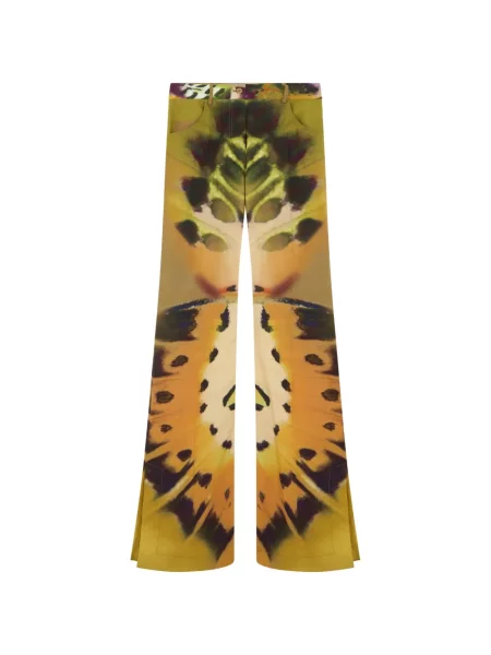 Pantaloni Alberta Ferretti cu imagine galben