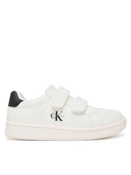 Calvin Klein Sneakers Low Cut Velcro alb