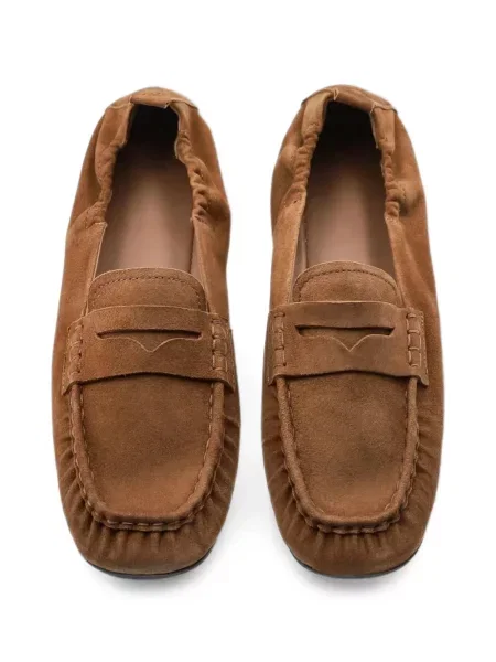 Pantofi loafer Copenhagen Studios din piele de căprioară maro