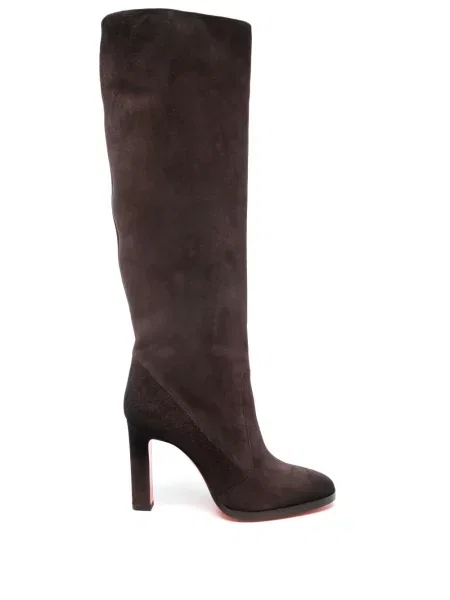 Botine Santoni din piele de căprioară negru
