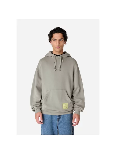 Axel Arigato bluza Patch Washed Hoodie z kapturem gładka zielony